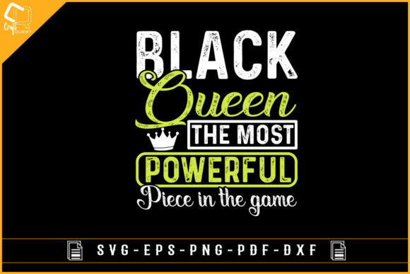 Black Queen: The Ultimate Chess SVG Design