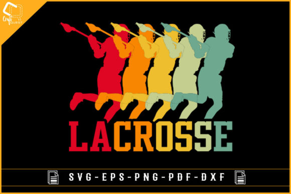 Embrace the Past with Colorful Retro Vintage Lacrosse Player Designs