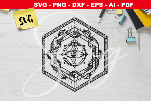 Enhance Your Gaming Experience with the RPG Oracle SVG, Hexagon Dice Box Design
