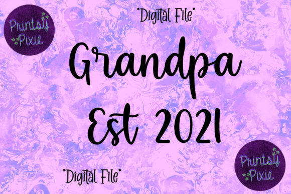 Grandpa Est 2021 Pregnancy Announcement: A Versatile and Heartwarming Design