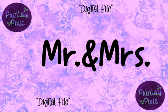 Mr and Mrs Couple: A Versatile Design for Your Creative Projects