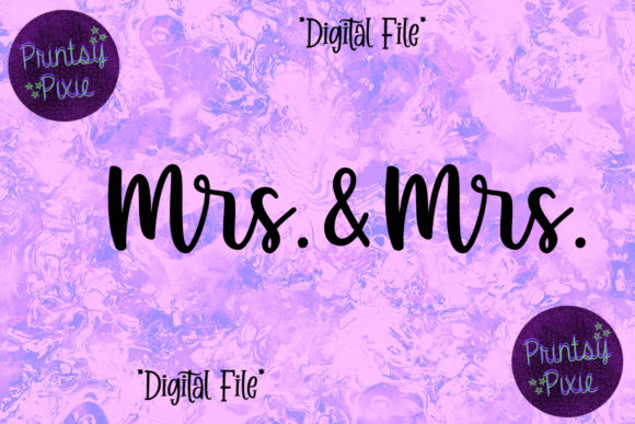 Mrs Mrs Couple: A Versatile Design for Creators