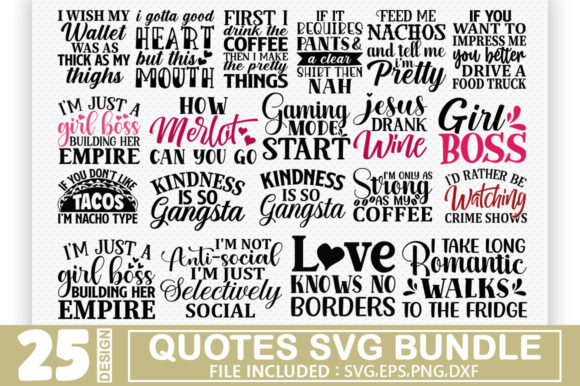 Quotes SVG Bundle Vol 2: A Versatile Collection for Creative Projects
