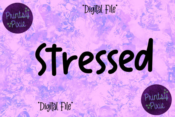 Stressed: Elevate Your Design with Versatile SVG and Transparent Files
