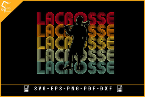 Vintage Retro Lacrosse Sublimation Shirt